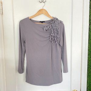 Anne Klein Ruffle Shoulder Top